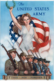 ARMY THEN NOW FOREVER Metal Sign 12in X 18in Metal Sign
