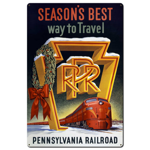 Seasons Best Way To Travel Metal Sign 24in X 36in Metal Sign