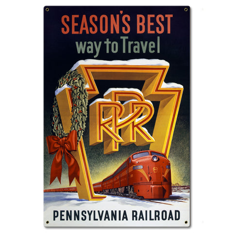 Seasons Best Way To Travel Metal Sign 16in X 24in Metal Sign