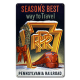 Seasons Best Way To Travel Metal Sign 12in X 18in Metal Sign