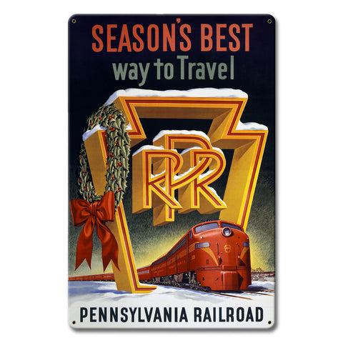 Seasons Best Way To Travel Metal Sign 12in X 18in Metal Sign