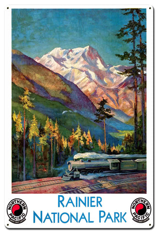 RANIER NATIONAL PARK Metal Sign 24in X 36in Metal Sign