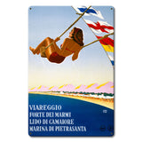 VTG411   TUSCANY VILLAGE Metal Sign