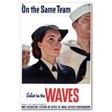 VTG416   ENLIST IN THE WAVES Metal Sign