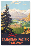VTG430   BANFF CANADIAN PACIFIC RAILWAY Metal Sign