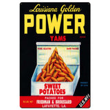 VTG441   GOLDEN POWERR YAMS Metal Sign