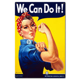 VTG445   Rosie Riveter Metal Sign