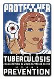 VTG455   Protect Her From Tuberculosis Metal Sign