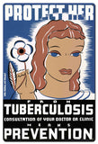 VTG457   Protect Her From Tuberculosis Metal Sign