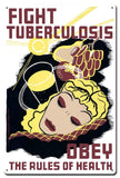 VTG459   Fight Tuberculosis Metal Sign