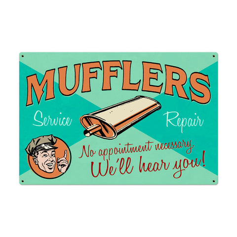 Muffler Service Vintage Sign Metal Sign