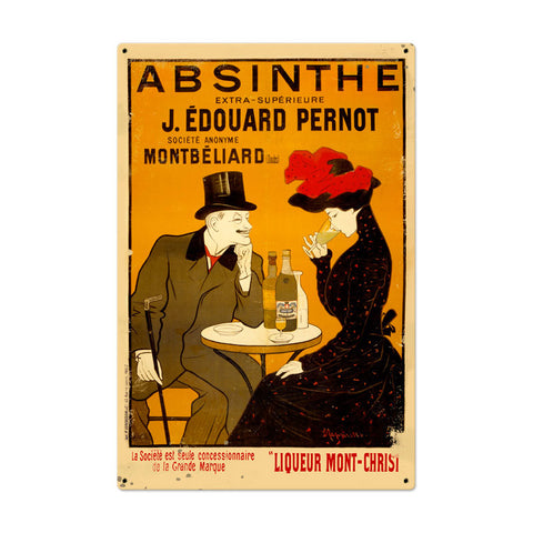 Absinthe Cafe Vintage Sign Metal Sign
