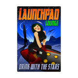 Launchpad Lounge Vintage Sign Metal Sign