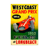West Coast Grand Prix Vintage Sign Metal Sign