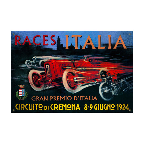Cremona Circuit Vintage Sign Metal Sign