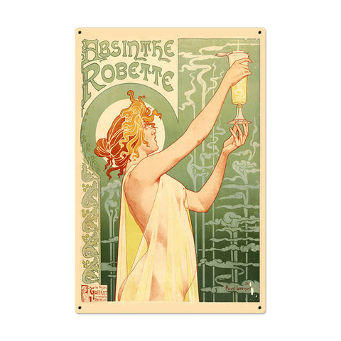 Absinthe Robette Vintage Sign Metal Sign