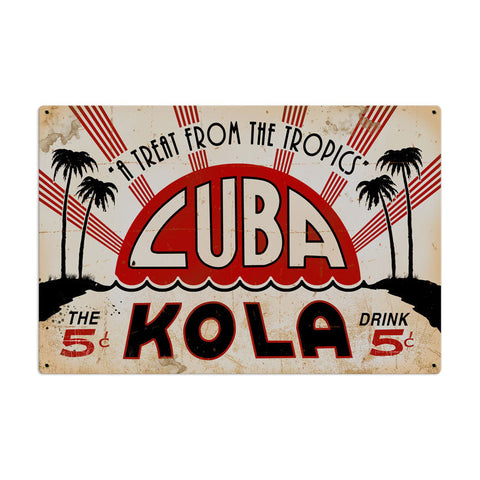 Cuba Kola Vintage Sign Metal Sign