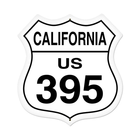 California Route 395 Vintage Sign Metal Sign