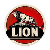 Lion Gasoline Vintage Sign Metal Sign