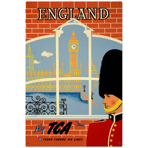 England Travel Vintage Sign Metal Sign