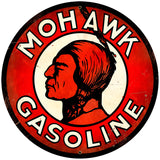 Mohawk Gasoline Vintage Sign Metal Sign