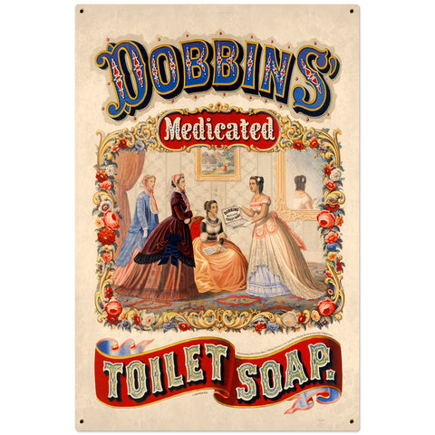 Dobbins-Medicated-Soap-Vintage-Sign-Metal-Sign