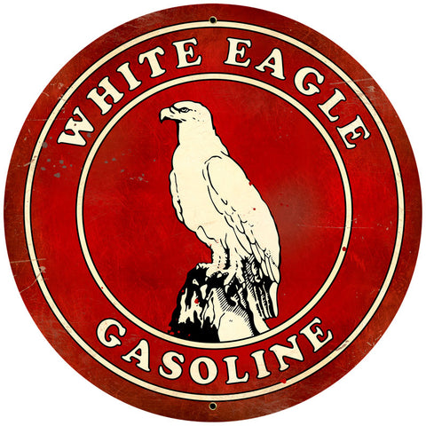White Eagle Gasoline Vintage Sign Metal Sign
