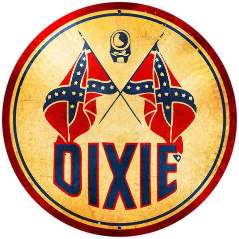 Dixie-Gasoline-Vintage-Sign-Metal-Sign