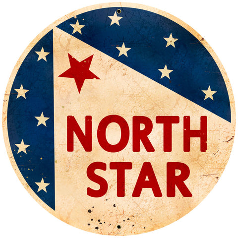 North Star Gasoline Vintage Sign Metal Sign