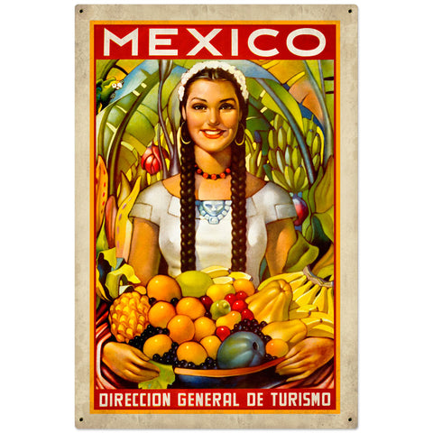Mexico Vintage Sign Metal Sign
