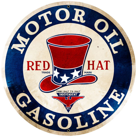 Red-Hat-Gasoline-Vintage-Sign-Metal-Sign