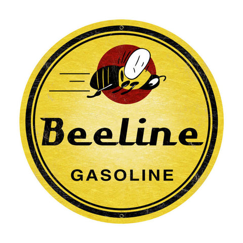 Bee Line Gasoline Vintage Sign Metal Sign