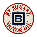 B Square Gasoline Vintage Sign Metal Sign