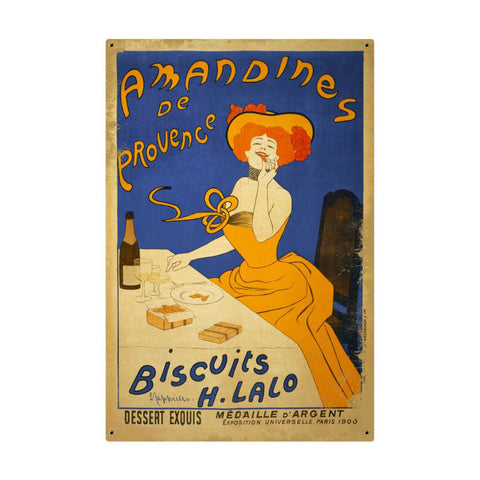 Amandines Biscuits Vintage Sign Metal Sign