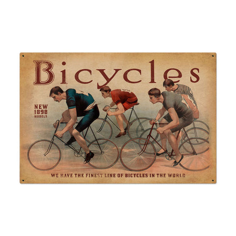 Bicycles Vintage Sign Metal Sign