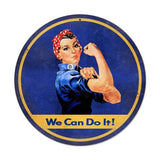 Rosie The Riveter Vintage Sign Metal Sign