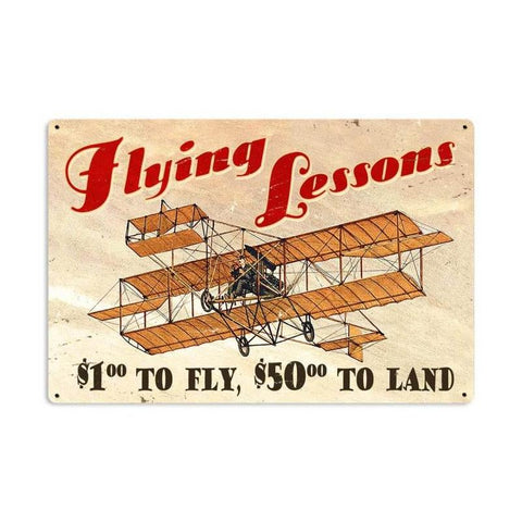 Flying-Lessons-Vintage-Sign-Metal-Sign