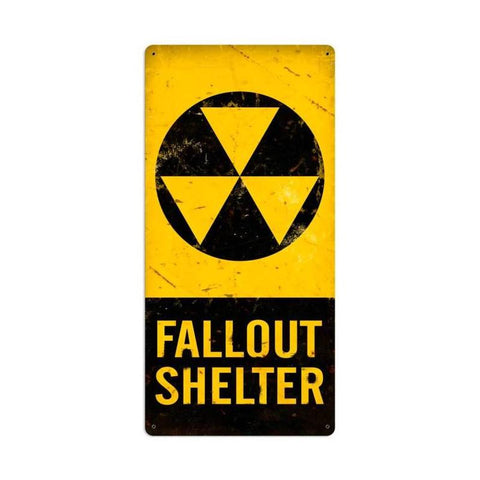 Fallout Shelter Vintage Sign Metal Sign