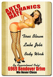 Auto Mechanics Mate Vintage Sign Metal Sign