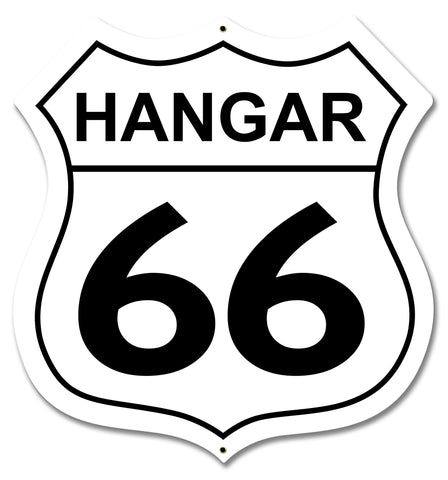 Hangar 66 Metal Sign
