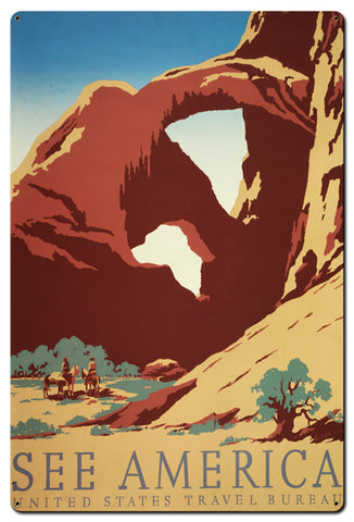 See America Vintage Sign Metal Sign