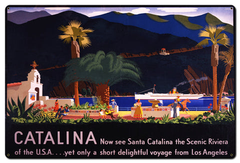 Catalina Vintage Sign Metal Sign