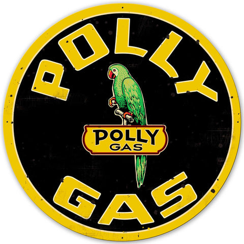 Polly Gas XL Vintage Sign Metal Sign
