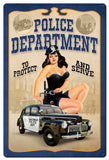 San Diego Police Department Vintage Sign Metal Sign