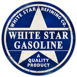 White Star Gasoline Metal Sign