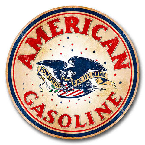 American Gasoline XXL 42 X 42 vintage metal sign Metal Sign