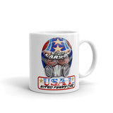 Bruce Larson USA Mug Metal Sign
