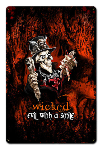 Wicked Voodoo Vintage Sign Metal Sign