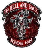 Hell And Back Ride On Vintage Sign Metal Sign