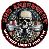 2Nd Amendment Defending Liberty Vintage Sign Metal Sign